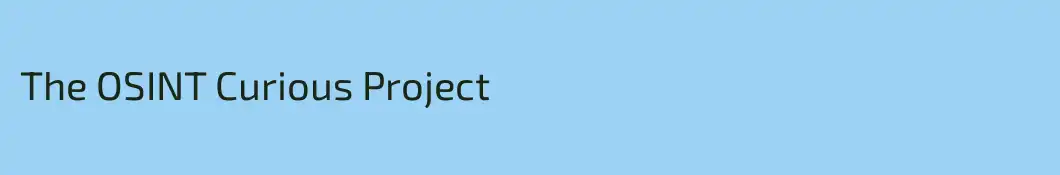The OSINT Curious Project